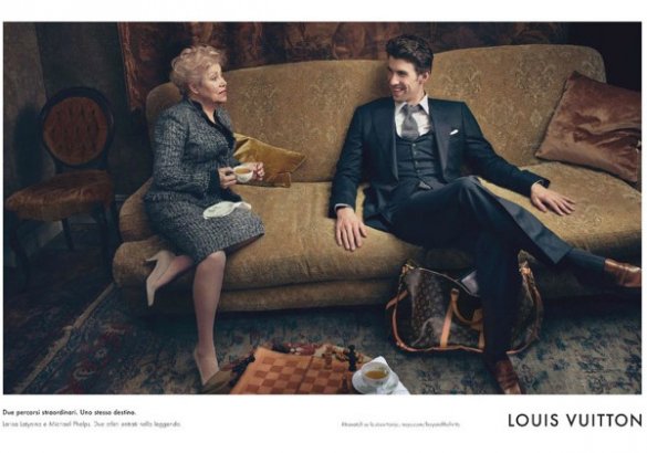 Легендарные олимпийцы Латынина и Фелпс для Louis Vuitton